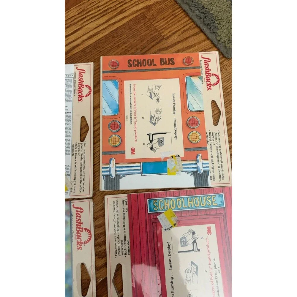 3M Flashbacks Instant Photo Framer Lot Of 5 Vintage 1990